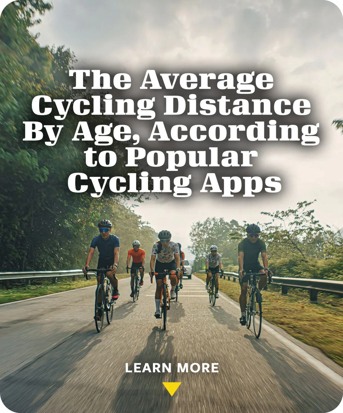 graphical representation of cycling data by age group